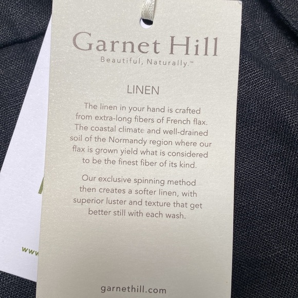Garnet‎ Hill Classic Linen Trousers NWT - Picture 5 of 7